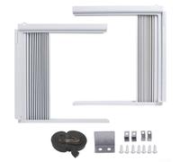 Qualoramall Kit de panneaux latéraux réglables pour climatiseur avec cadre isolant et blocage du vent en ABS PVC hermétique, économe en énergie, finition mate moderne