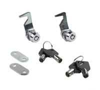 Qualoramall Kit de serrure de boîte à outils en alliage de zinc avec clés de 1,6 cm et cylindre à came tubulaire pour boîtes à outils, armoires, unités de rangement, ensemble de verrouillage sécurisé