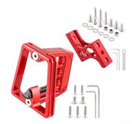 Qualoramall Kit de support de montage avant pour vélo pliable Brompton à 3 trous avec support de sac avant en alliage d'aluminium usiné CNC, accessoires de montage de vélo (rouge)