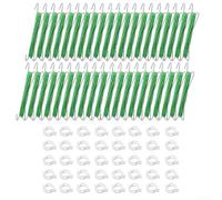Qualoramall Kit de support vertical de jardin avec corde de 15 m et 40 | Comprend 40 crochets métalliques, 40 boucles, 15 m de corde ; idéal pour la culture verticale et maximiser l'espace du jardin