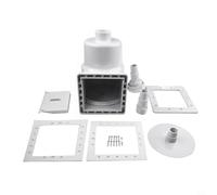 Qualoramall Kit de système de rechange pour skimmer de piscine hors sol Hayward SP1091LX Dyna-Skim avec panier, joint de couvercle de déversoir et matériel pour piscine à large toit (A)