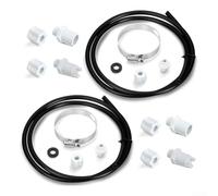 Qualoramall Kits de pièces d'alimentation de chlorinateur pour série CL200 CL220 Ensembles de rechange hors ligne avec raccords d'entrée de soupape anti-retour, colliers de serrage de selle et