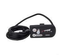 Qualoramall LED-S800 Écran de vélo électrique 36 V 48 V avec lumière pour Ebike SM 5 broches connecteur JN contrôleur pasion moteur kit guidon 22,2 mm Noir