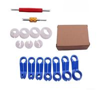 Qualoramall Lot de 16 outils de démontage de conduite de carburant et de climatisation automobile à déconnexion rapide, construction en plastique et en métal pour une manipulation légère, compatible