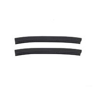Qualoramall Lot de 2 bandes de protection en caoutchouc pour longboard, nez, queue, protection anti-rayures pour pare-chocs, noir, rouge, blanc, s'adapte à une largeur inférieure à 12 cm (noir)