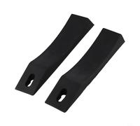 Qualoramall Lot de 2 cales de levage de terre en silicone pour haltérophilie, barre de soulevé de terre, support de tige de tension (noir)