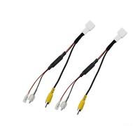 Qualoramall Lot de 2 connecteurs de câbles de rétention de caméra de recul pour voiture avec 4 ports broches compatibles avec et modèles, environ 22,5 cm de long en plastique et M