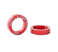 Qualoramall Lot de 2 entretoises de conversion de moyeu de vélo en alliage d'aluminium 18,9 x 3 mm 21 x 5 mm pour moyeu Boost 100 mm à 110 mm et 142 mm à 148 mm Joint usiné CNC Noir/rouge (5 mm rouge)