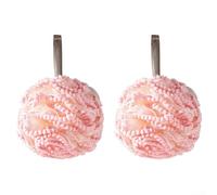 Qualoramall Lot de 2 éponges de bain en maille avec texture douce et design moussant riche, absorption d'eau améliorée pour un nettoyage en douceur du corps, construction en filet à séchage rapide