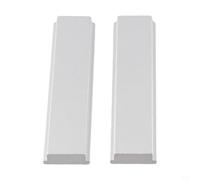 Qualoramall Lot de 2 glissières en T en alliage d'aluminium de 100 mm à 450 mm pour scie à table et établi de travail du bois, projets de bricolage, argent (100 mm)