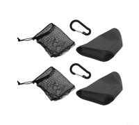 Qualoramall Lot de 2 sacs de rangement de savon de voyage imperméables avec joint à boucle pliable étanche et maille à bulles respirante pour un séchage rapide, à suspendre au sac à dos ou à la salle