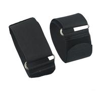 Qualoramall Lot de 2 sangles de pédale réglables en nylon pour machine à ramer ou vélo elliptique, sangles de pied de 48 cm avec boucle, légères et de rechange pour cardio fitne