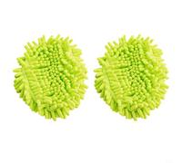 Qualoramall Lot de 2 serpillères réutilisables en microfibre pour balayeuse Swiffer 30 x 17,5 cm Vert Lavable, sec et humide