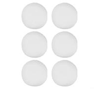 Qualoramall Lot de 6 boules éponge réutilisables pour nettoyage de piscine, spa, baignoire et aquarium, filtre flottant absorbant l'huile lavable avec fouet pour enlever les résidus de lotion