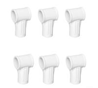 Qualoramall Lot de 6 connecteurs de cadre de piscine P05531 - Joint en T de rechange pour piscine carrée - Compatible avec le modèle 5612V - Pin ABS - 9 x 5 cm