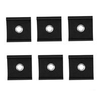 Qualoramall Lot de 6 crochets d'auvent de camping-car pour rail passepoil de 5 à 6 mm et 7 à 8 mm, en nylon noir et acier inoxydable 304 pour caravane, bateau, camping, lanterne, serviette