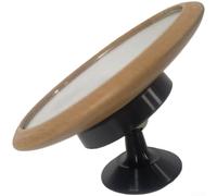 Qualoramall Miroir d'observation rotatif pour machine à café, visualiseur d'extraction de base en alliage pour surveiller le débit et la formation de crème, accessoire d'outils argenté (noir)