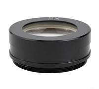 Qualoramall Objectif de microscope pour microscope stéréo Barlow 0,3 x 0,5 x 0,7 x 2,0 x objectif auxiliaire avec filetage de montage de 42 mm lentille en alliage d'aluminium revêtement optique (2X)