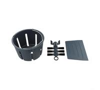 Qualoramall Panier de nettoyage multifonction pour cuiseur vapeur TM5 avec corps en polypropylène et manche en acier inoxydable Noir