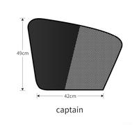 Qualoramall Pare-soleil pour fenêtre latérale de voiture avec visière en maille double couche - Bouclier UV - Fixation magnétique - Tissu respirant pour voitures, SUV, monospaces, noir (avant gauche)