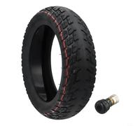 Qualoramall Pneu sans chambre à air 9,5 x 2,50 avec colle auto-réparatrice pour scooter électrique NIU KQI3 9,5 pouces pneu en caoutchouc de remplacement avec buse