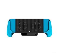 Qualoramall Poignée de refroidissement pour Switch Lite - Accessoire de jeu avec une batterie de 5600 mAh - Système de dissipation de la chaleur pour une session de jeu prolongée (bleu et noir)