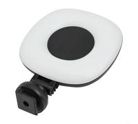 Qualoramall Poignée d'obturateur sans fil pour smartphone avec télécommande amovible et lampe de remplissage réglable à trois vitesses, construction compacte en ABS pour photos de voyage (blanc)