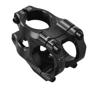 Qualoramall Potence de guidon de vélo en alliage d'aluminium CNC ultra léger pour VTT, vélos de route, 31,8 x 35 mm (noir)
