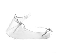 Qualoramall Protège-cou de gardien de but de hockey sur glace en polycarbonate transparent pour casque adulte et jeune équipement de sport transparent 28,5 cm