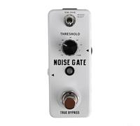 Qualoramall Rowin LEF-319 Noise Gate Pédale d'effets pour guitare électrique, anti-bruit avec modes dur/doux pour guitare électrique, en alliage de zinc, réglage de -70 à +10 dB, blanc