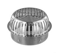 Qualoramall Siphon de sol de toit en acier inoxydable 304 avec filtre amovible anti-encrassement, design silencieux, drainage rapide pour salle de bain, cuisine, cave, toit, tuyau de descente (200 mm)