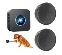 Qualoramall Sonnette de porte intelligente sans fil pour l'apprentissage de la propreté avec bouton tactile, volume réglable jusqu'à 110 dB, 55 carillons, facile à installer pour chiots ou chiens (1
