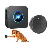 Qualoramall Sonnette de porte intelligente sans fil pour l'apprentissage de la propreté avec bouton tactile, volume réglable jusqu'à 110 dB, 55 carillons, facile à installer pour chiots ou chiens (1