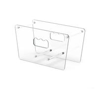 Qualoramall Support d'assiettes et d'ustensiles en acrylique transparent pour comptoir de cuisine, buffet, présentoir à couverts transparent, étagère de rangement pour salle à manger à la maison