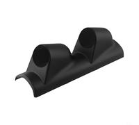 Qualoramall Support de montage à double trou pour tableau de bord de voiture - 52 mm - Pilier gauche - Noir - Design en fibre de carbone