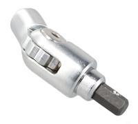 Qualoramall Tournevis rotatif à 180 degrés avec tige hexagonale de 6,35 mm pour perceuse électrique ou visseuse, outil adaptateur d'angle étroit en noir et