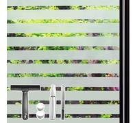 Qualsen Film Fenetre Anti Regard Film Occultant Fenêtre, Brise Vue Fenetre Electrostatique Adhesif Dépoli Anti UV Vitre pour Bureau Maison Chambre Cuisine (90 x 400 cm, Bande épaisse)