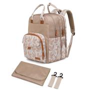 Qualyphant Grand sac à dos à langer pour deux enfants jumeaux - Sac extensible pour bébé (26-36 L), deux grands compartiments - Comprend un matelas à langer et des sangles de poussette, unisexe