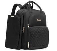 Qualyphant Sac à langer - Sac à langer extra large pour 2 enfants, jumeaux (extensible de 30 à 38 L) - Sac à dos de voyage pour bébé avec matelas à langer pour maman et papa (matelassé, résistant à