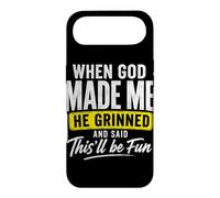 Quand Dieu m'a créé, il a souri et a Dit Que ce Serait Amusant Coque pour iPhone Air