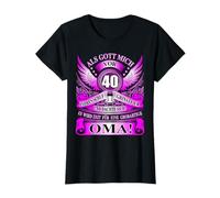 Quand Dieu m'a créé il y a 40 Ans, Grand-mère 40e Anniversaire T-Shirt