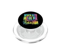 Quand Dieu m'a créée, il a souri et m'a Dit Que ce Serait Amusant PopSockets PopGrip pour MagSafe