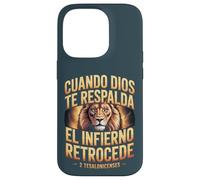 Quand Dieu Te Respira El Infierno Retrocede - Chrétien Coque pour iPhone 14 Pro