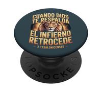 Quand Dieu Te Respira El Infierno Retrocede - Chrétien PopSockets PopGrip Adhésif