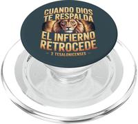 Quand Dieu Te Respira El Infierno Retrocede - Chrétien PopSockets PopGrip pour MagSafe
