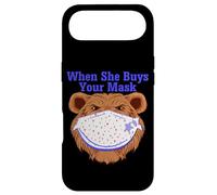 Quand Elle achète Votre Masque Ours drôle Portant Un Masque Coque pour iPhone Air