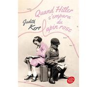 Quand Hitler s'empara du lapin rose - Judith Kerr - Ldp Jeunesse - Poche - Roman adolescent dès 13 ans
