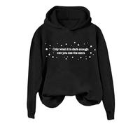 Quand il fait assez sombre, vous pouvez voir le sweat à capuche ? Unisexe Drôle « Pouvez-vous voir le pull à capuche ? » Pull Femme Douillet, Noir , S