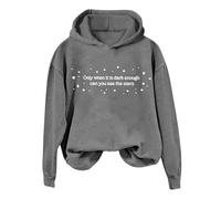 Quand il fait assez sombre, vous pouvez voir le sweat à capuche ? Unisexe Drôle « Pouvez-vous voir le pull à capuche ? » Pull Femme Douillet, gris, XL