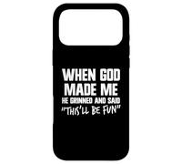 Quand il m'a Fait Sourire, Dieu a Dit Que ce Serait Amusant, Jésus Coque pour iPhone 17 Pro Max